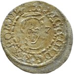 Sigismund III Vasa, 1617 shilling featuring Bogoria and Strzała, Vilnius SIGG III
