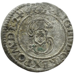 Sigismund III Vasa, 24/1624 szeląg, Wadwicz, Vilnius, DOUBLE DATE