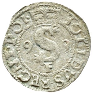 Sigismund III Vasa, 1599 F shilling, Wschowa—VERY RARE
