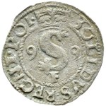 Sigismund III Vasa, 1599 F shilling, Wschowa—VERY RARE