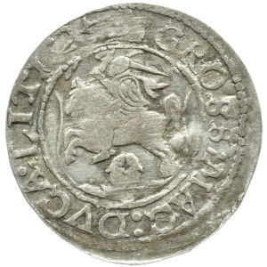 Sigismund III Vasa, grosz, 1625, Vilnius—A HUNTING SCENE ON A SHIELD