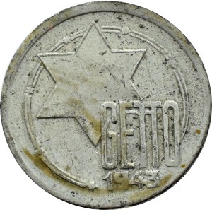 Łódź Ghetto, 5 marks, 1943, magnesium, variant 2/2