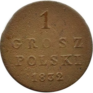 Mikołaj I, 1 grosz 1832 KG, Warszawa