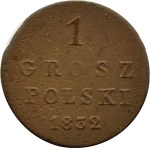 Mikołaj I, 1 grosz 1832 KG, Warszawa