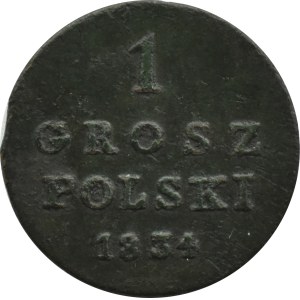 Nicholas I, 1 grosz, 1834 IP, Warsaw