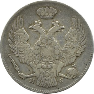 Nicolao I, 30 copeek/2 zloty 1838 MW, Varsavia