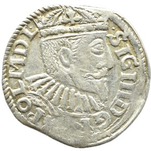 Zygmunt III Waza, trojak 1595, Bydgoszcz KRZYŻ