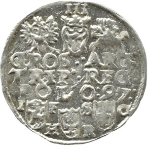 Sigismund III Vasa, 1597 HR trojak, Bydgoszcz THREE VERSES