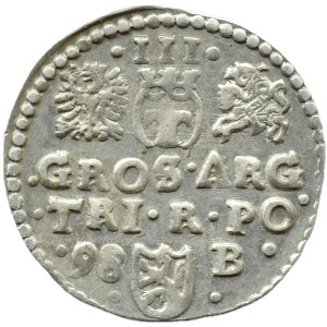Sigismund III Vasa, 1598 trojak, Bydgoszcz, B ON THE RIGHT