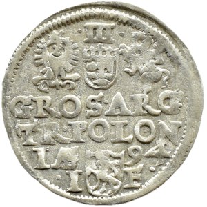 Sigismund III Vasa, 1594 IF trojak, Olkusz