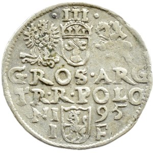 Zygmunt III Waza, trojak 1595 IF, Olkusz