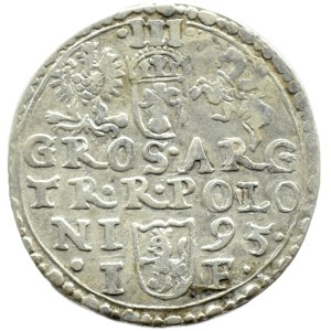 Zygmunt III. Vasa, trojak z roku 1595 IF, Olkusz