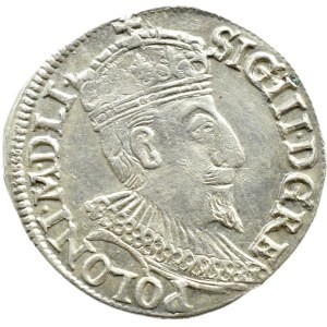Sigismund III Vasa, 1595 IF trojak, Olkusz—BEAUTIFUL