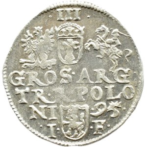 Sigismund III Vasa, 1595 IF trojak, Olkusz—BEAUTIFUL