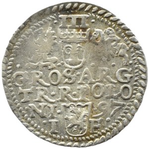 Zygmunt III Waza, trojak 1597, Olkusz