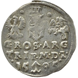 Sigismund III Vasa, 1595 trojak, Vilnius, CHALECKI