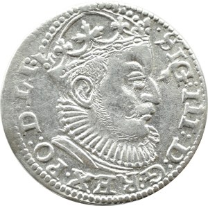 Zygmunt III Waza, trojak 1589, Ryga RZADSZY