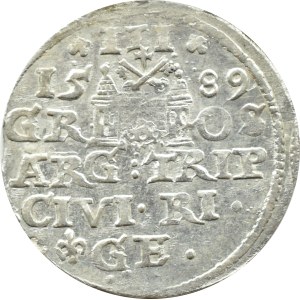 Sigismund III Vasa, 1589 trojak, Riga