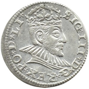 Sigismund III Vasa, 1590 LI trojak, Riga, SMALL HEAD