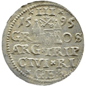 Sigismund III Vasa, 1595 LI trojak, Riga