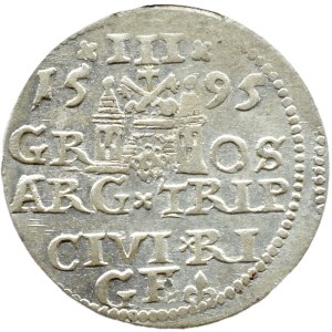 Sigismund III Vasa, 1595 LI trojak, Riga