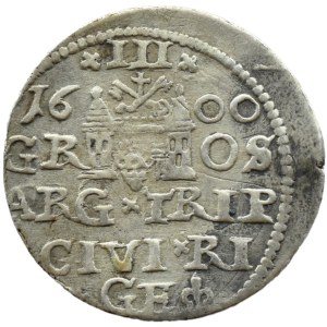 Sigismund III Vasa, 1600 trojak, Riga LI