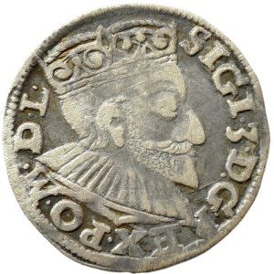 Sigismund III Vasa, 1592 IF trojak, Poznań DATE ON THE RIGHT