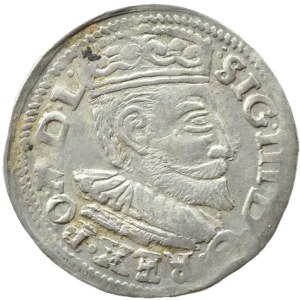 Zygmunt III Waza, trojak 1594 IF/VI, Poznań MNIEJSZA GŁOWA