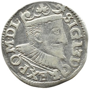 Zygmunt III. Vasa, trojak z roku 1595 IF, Poznaň SIGI 3