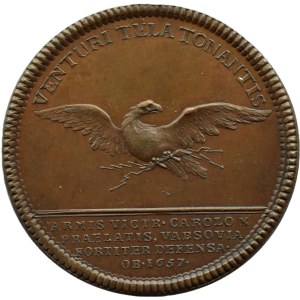 Sweden, medal struck in 1826 to commemorate the death of Arvid Wittenberg in 1657 in Zamość, BRONZE
