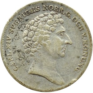 Sweden, Charles XIV John, 1/4 thaler (1/4 riksdaler specie) 1834 C.B., Stockholm
