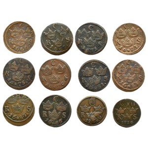 Sweden, Charles XI/Charles XII, 1/6 öre coin, 1671–1716, Avesta