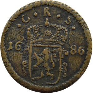 Švédsko, Karol XI., 1 öre, 1686, Avesta