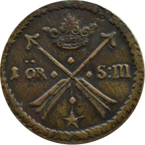 Švédsko, Karol XI., 1 öre, 1686, Avesta