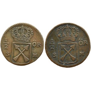 Sweden, Frederick I of Hesse, 1/2 öre coin, 1720–1721, Stockholm