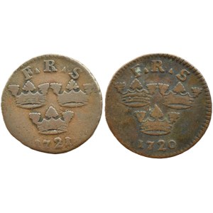 Sweden, Frederick I of Hesse, 1/2 öre coin, 1720–1721, Stockholm