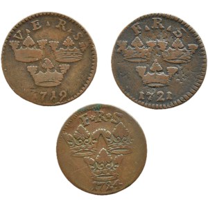 Sweden, Frederick I of Hesse, 1 öre coin, 1719–1724, Stockholm