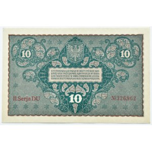 II RP, 10 marek 1919, II seria DU, UNC
