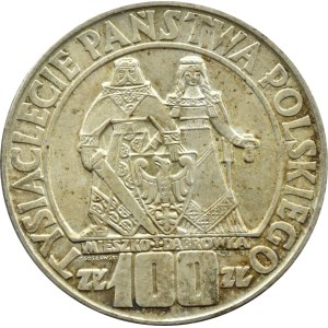 PRL, 100 złotych 1966, Mieszko i Dąbrówka, Warszawa, UNC