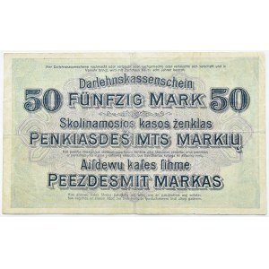 OST, Kowno, 50 marek 1918 OST, seria B