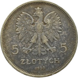 II RP, Sztandar, 5 złotych 1930, Warszawa