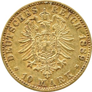 Niemcy, Prusy, Wilhelm II, 10 MAREK 1889 A, Berlin NAJRZADSZE