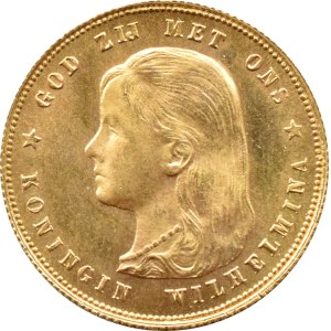 Królestwo Niderlandów, Wilhelmina, 10 guldenów 1897, Utrecht UNC