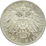 Niemcy, Prusy, Wilhelm II, 2 marki 1901 A, Berlin UNC