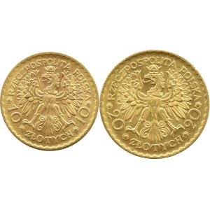 II RP, Bolesław Chrobry, PARKA 10 i 20 złotych 1925, Warszawa
