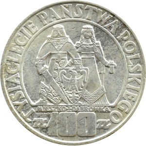 PRL, 100 złotych 1966, Mieszko i Dąbrówka, Warszawa, UNC