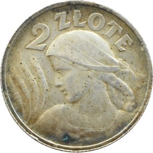 II RP, Kłosy, 2 złote 1924, Paryż, PIĘKNE!
