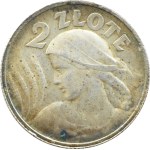 II RP, Kłosy, 2 złote 1924, Paryż, PIĘKNE!