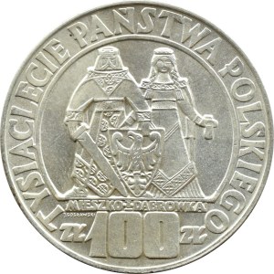 PRL, 100 złotych 1966, Mieszko i Dąbrówka, Warszawa, UNC