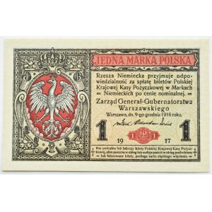 Generalne Gubernatorstwo, 1 marka 1916, Generał, seria B, PIĘKNE